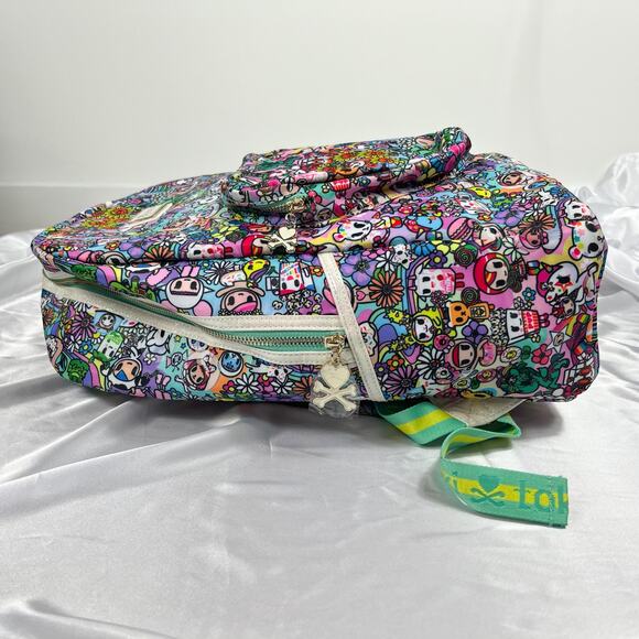 Tokidoki Flower Power Backpack Glitter Full Size Super Bloom Hippie Bag 2020 - Picture 3 of 12